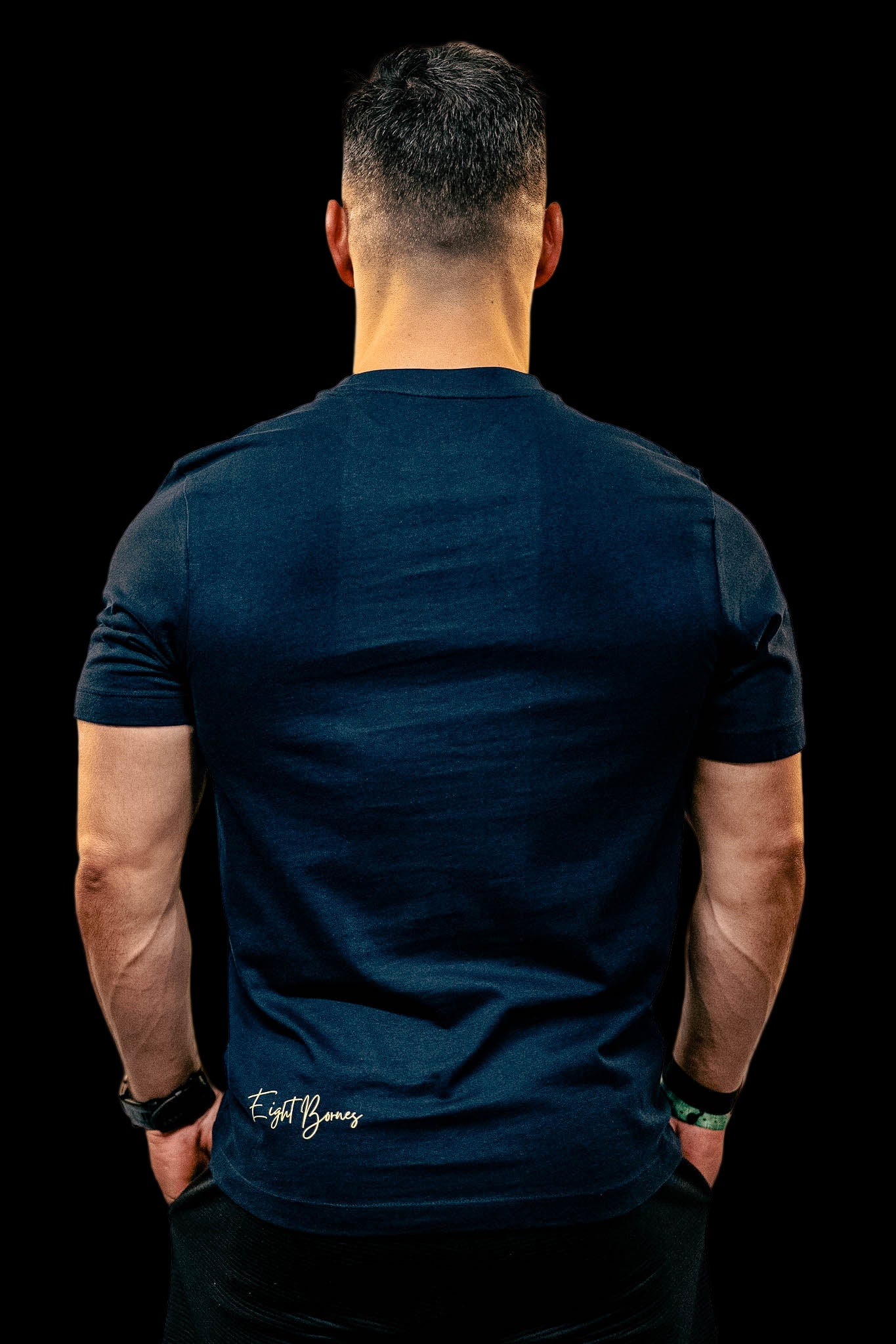 T-Shirt Blue Navy Men 007