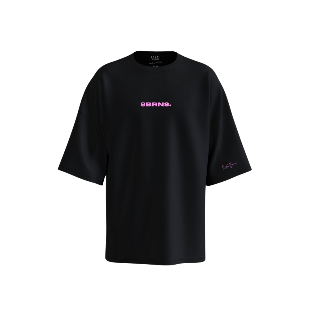 T-Shirt Oversize Eight Pink Unisex 006