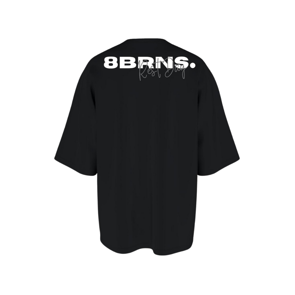 T-Shirt OverSize Rest Day Noir Unisex 002