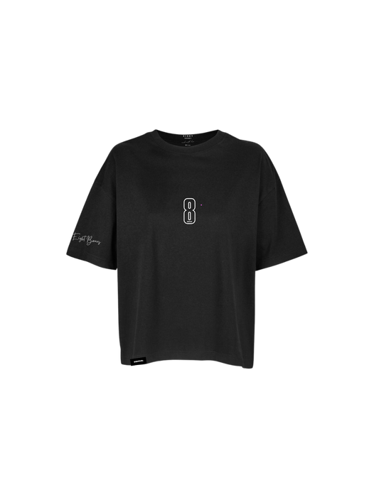T-Shirt Noir Boxy OverSize  Back To B. Women 069