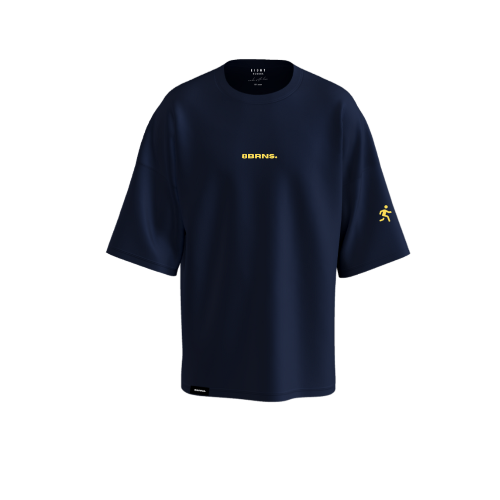 T-Shirt Blue 8MOOV OverSize Unisex 043