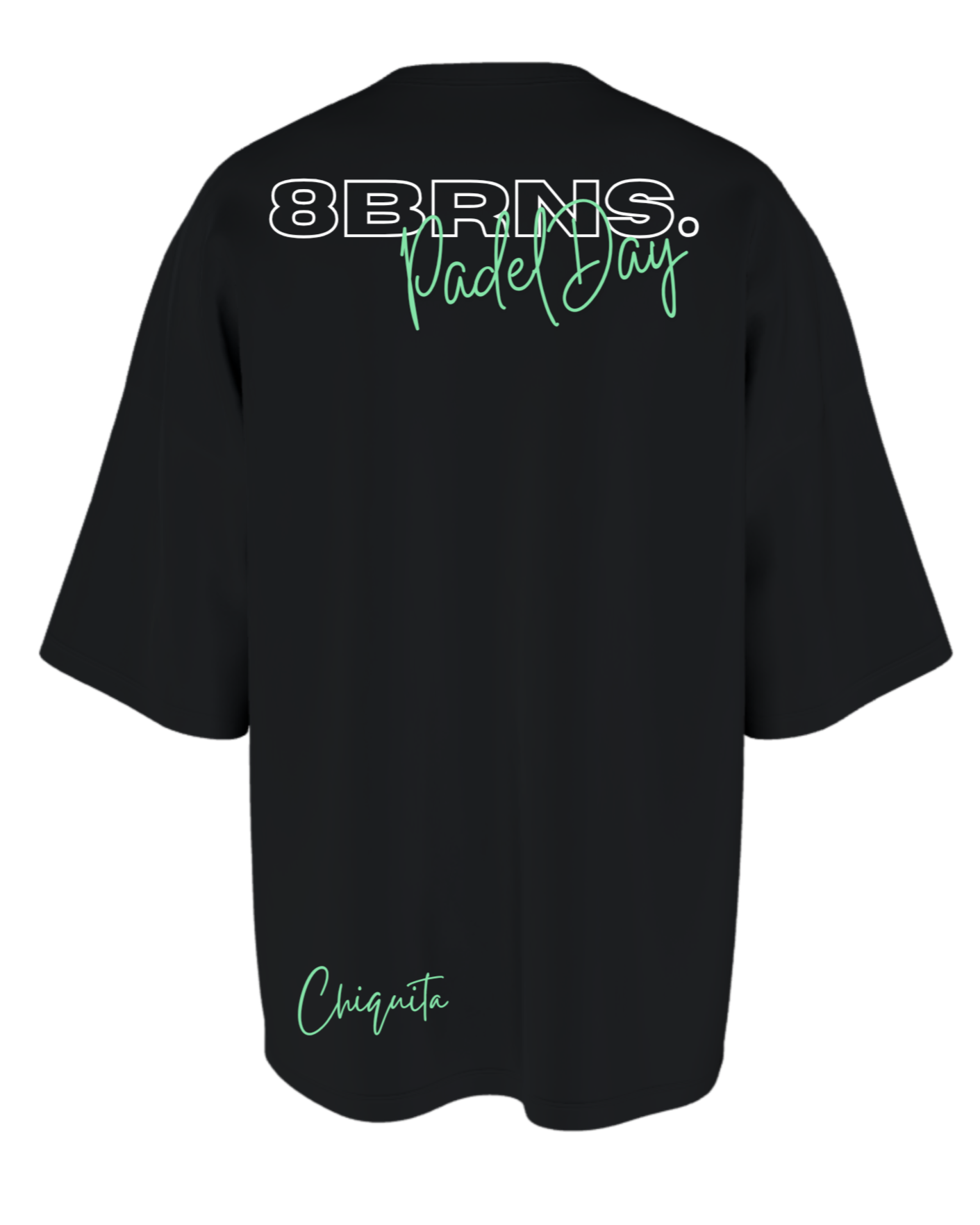 T-Shirt OverSize Padel day Noir Unisex 053