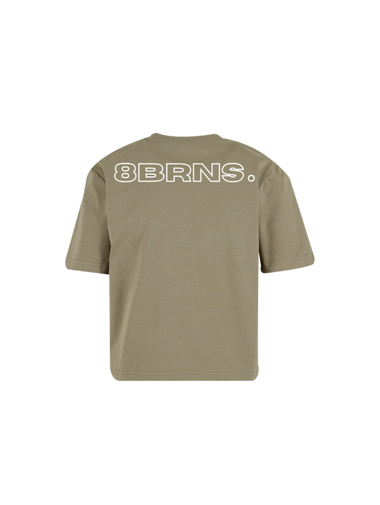 T-Shirt Crop Women Back To B. Olive 072