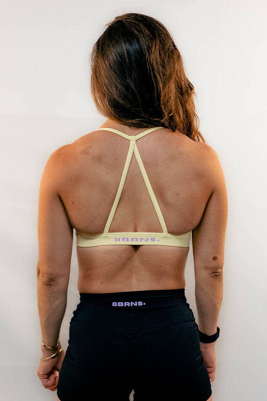 Brassière dos croisé Jaune 063