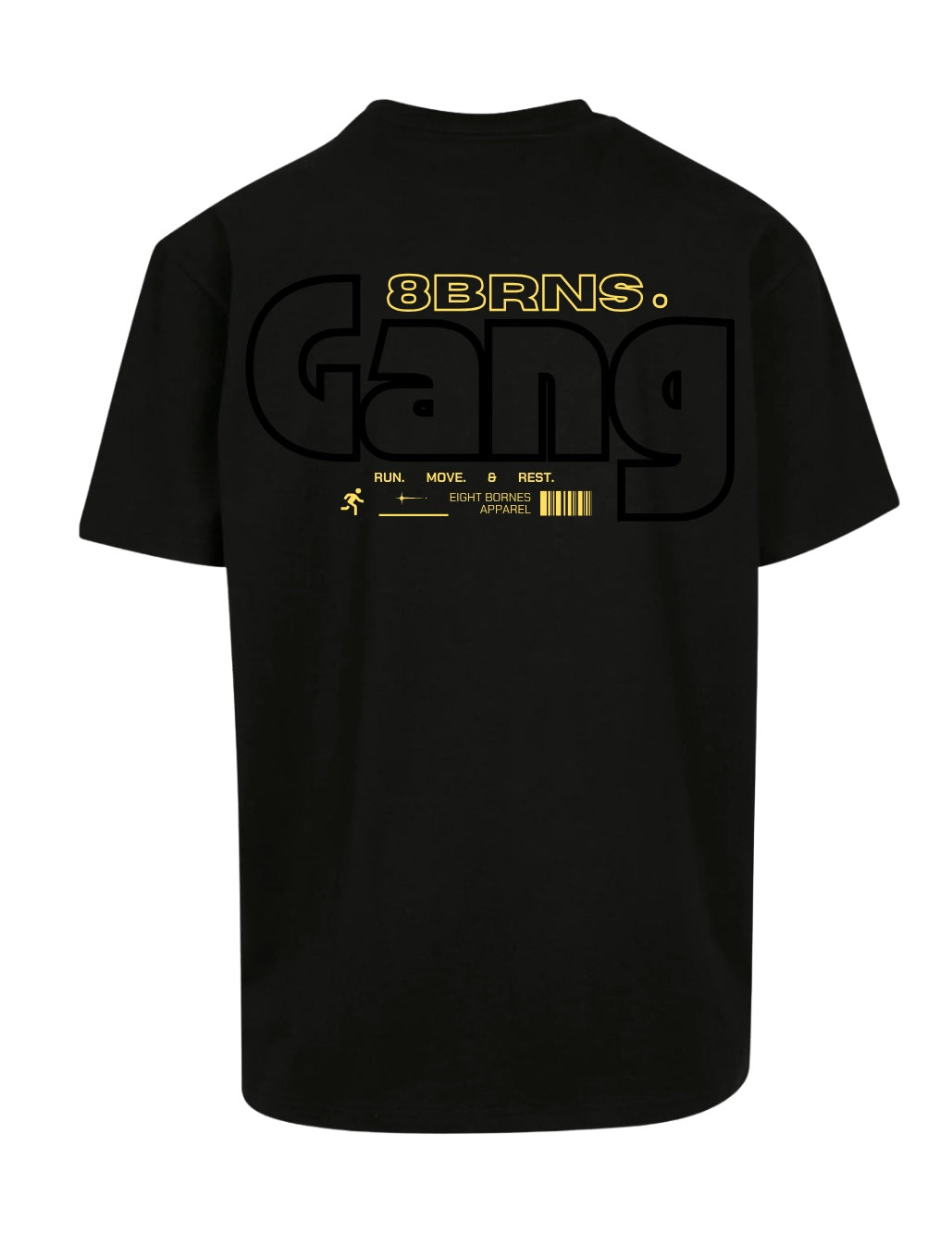 T-Shirt OverSize 8BRNS Gang Black & Yellow Unisex