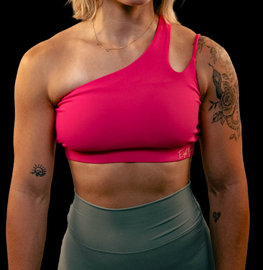 Brassière design asymétrique Rose 059