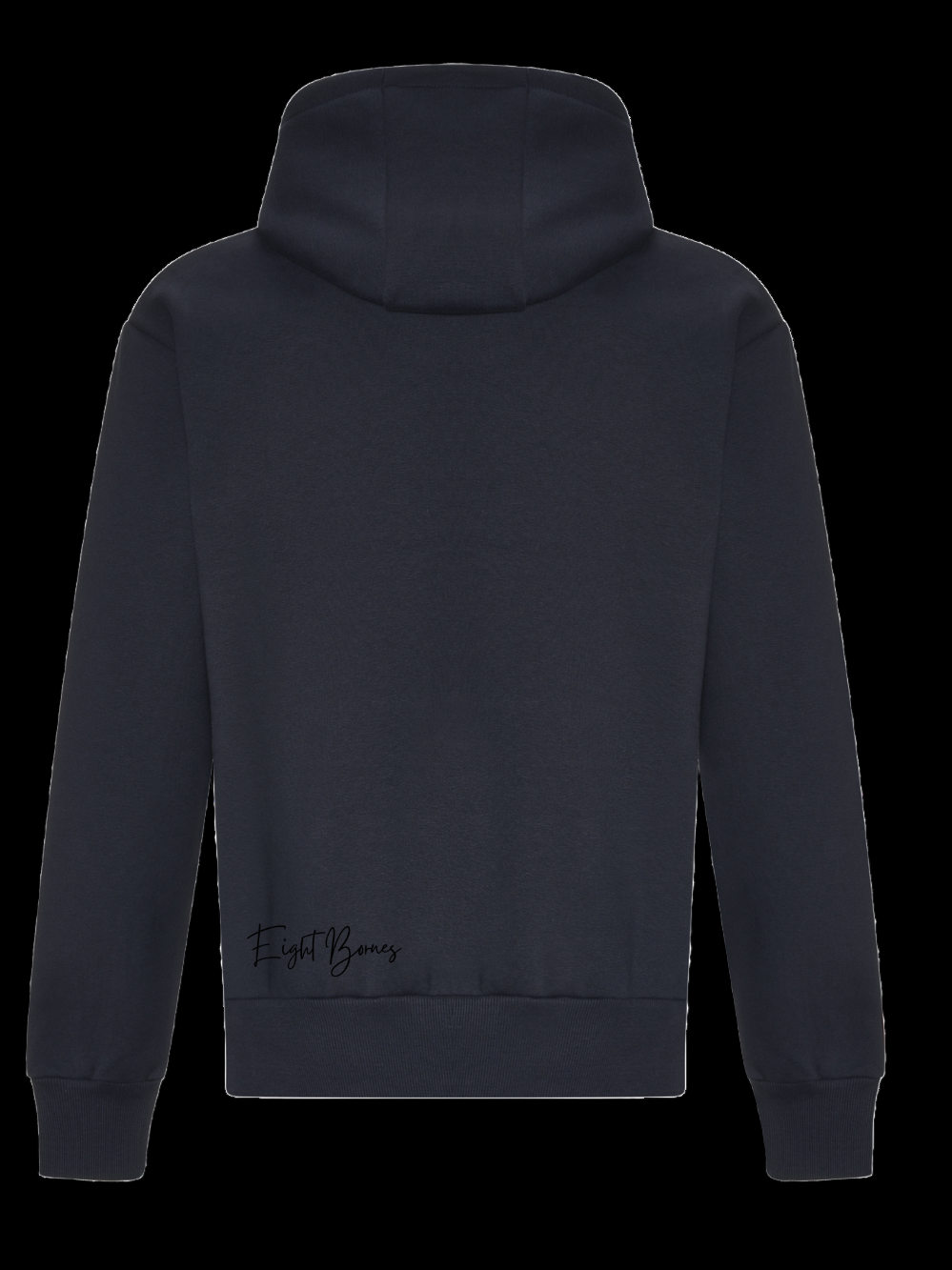 Sweat à capuche brodé Bleu Marine Unisexe