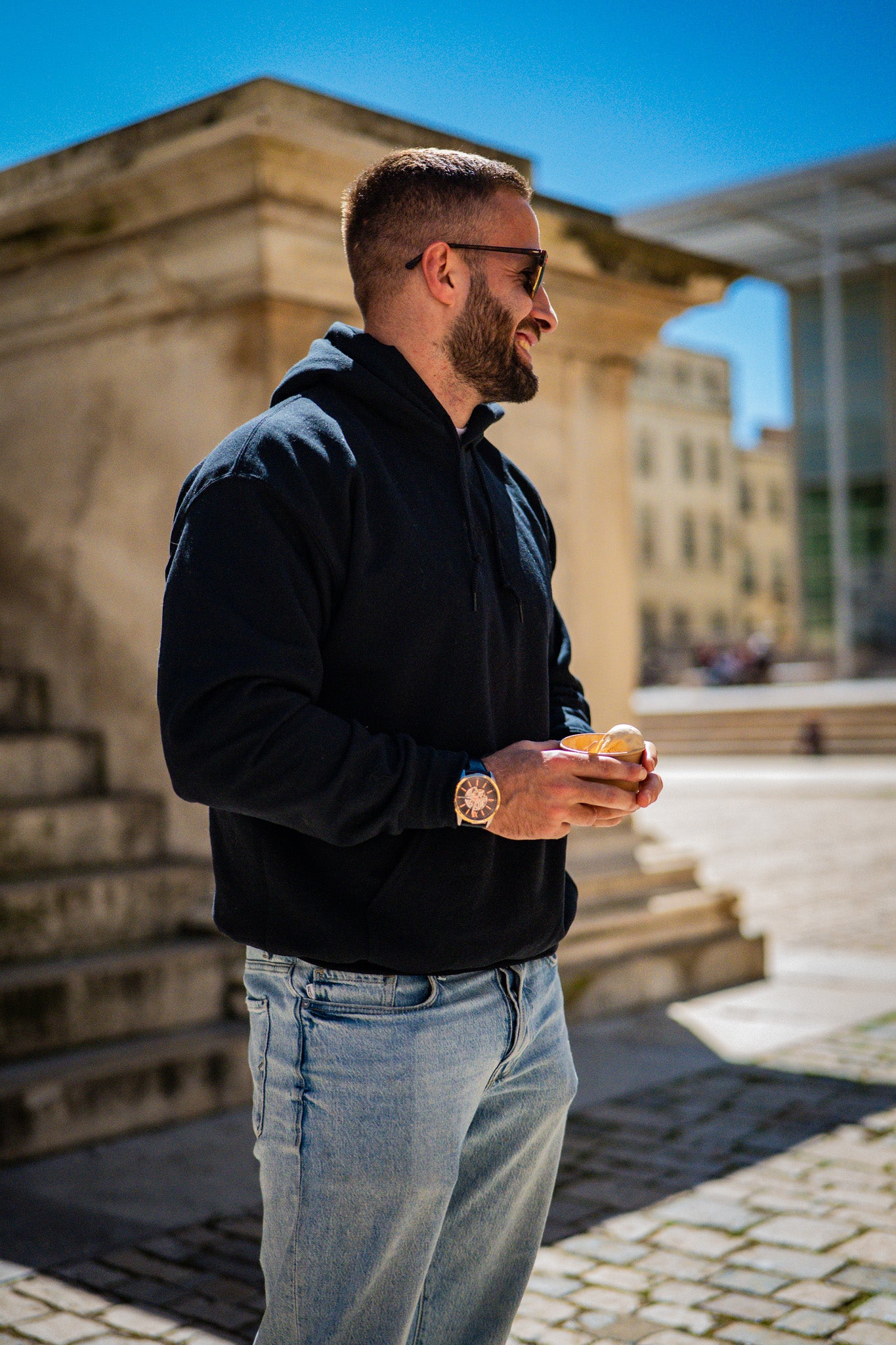 Hoodies LADDER Black 8BRNS Unisex 023