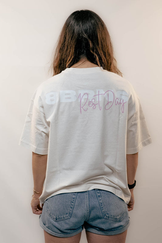 T-Shirt OverSize Boxy Créme Rest Day Women 012