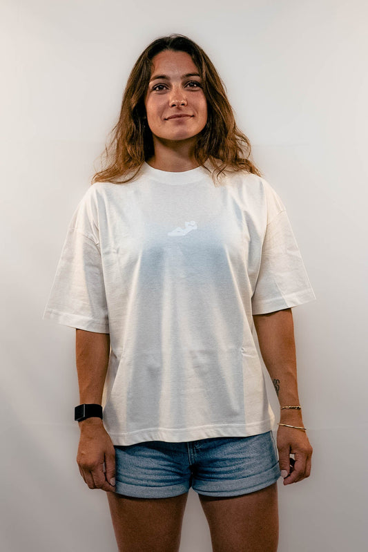 T-Shirt OverSize Boxy Créme Rest Day Women 012