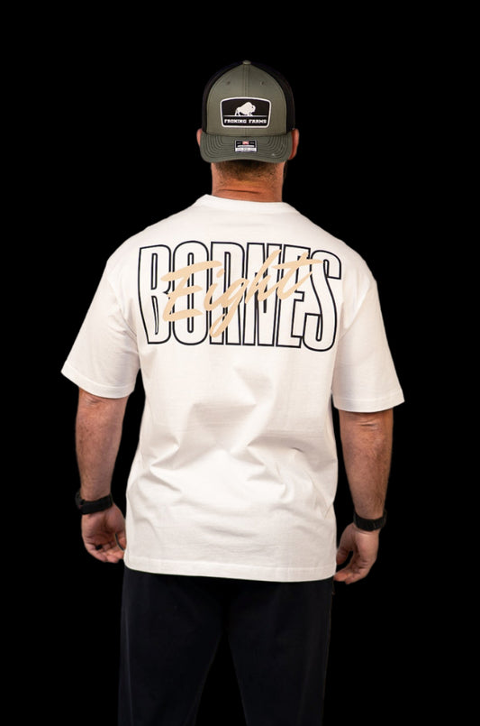 T-Shirt White Big Bornes Oversize Unisex