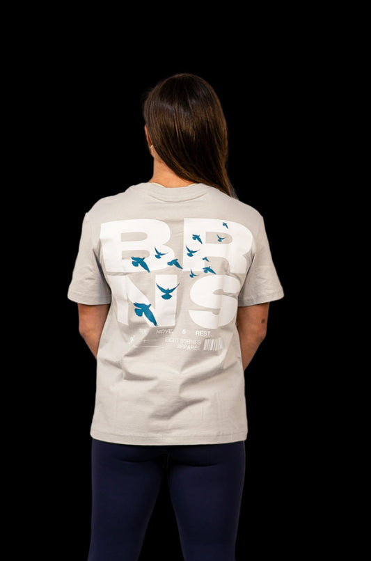 T-Shirt Oversize Blue Bird Women