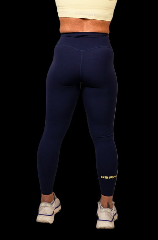 Legging Blue Yellow Logo