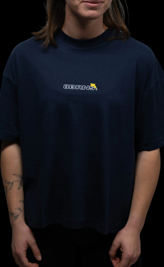 T-Shirt Boxy birds Marine Women