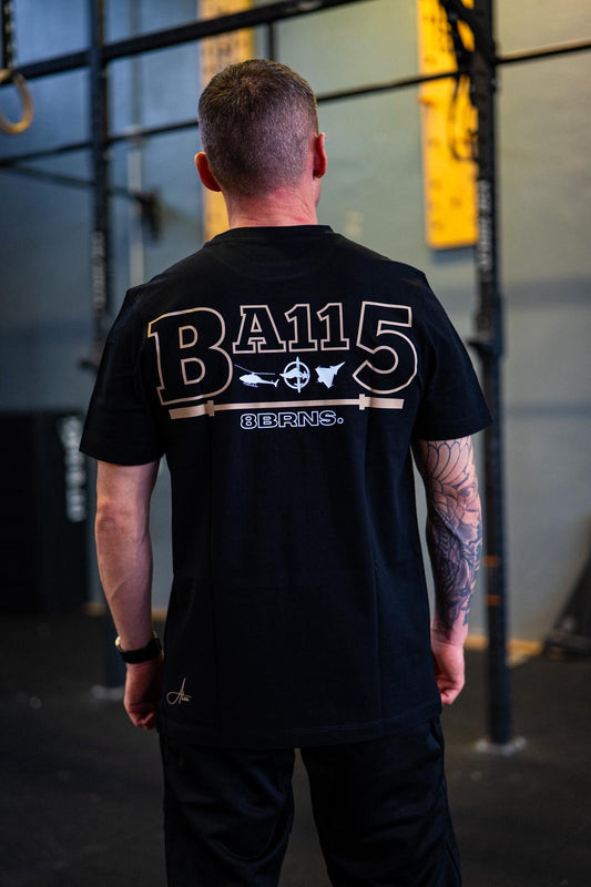 T-Shirt BA115 Black & Sand men