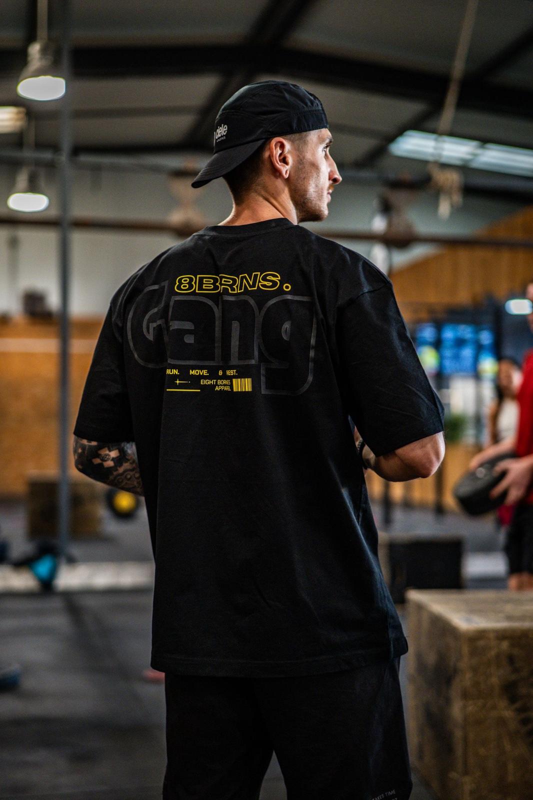 T-Shirt OverSize 8BRNS Gang Black & Yellow Unisex