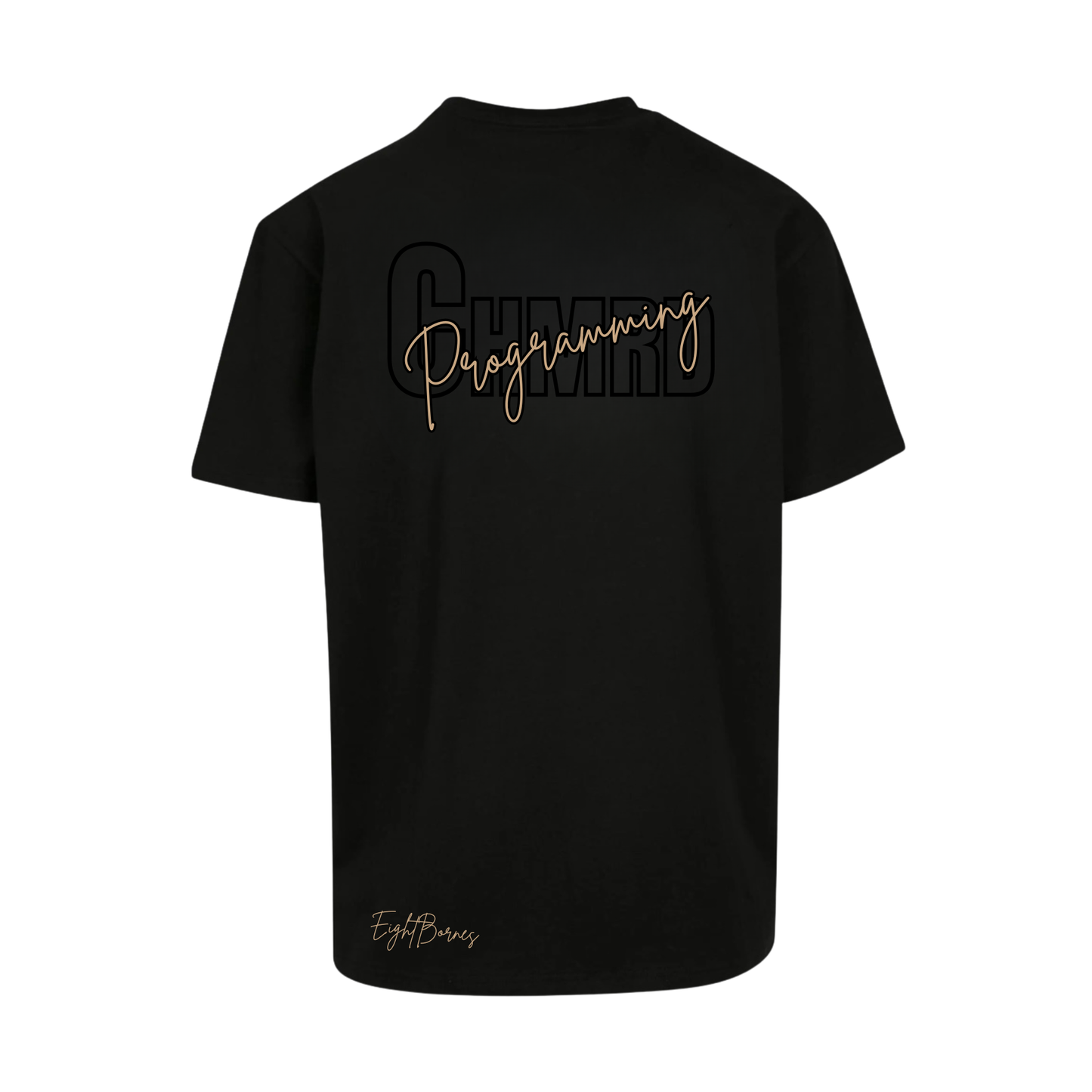 T-Shirt OverSize Noir Unisex "CHMRD Programming"