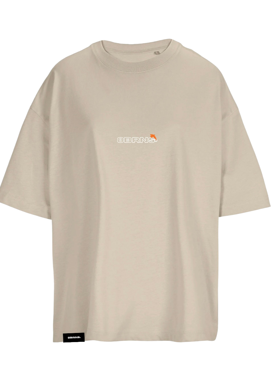 T-Shirt OverSize Beige Birds Unisex 080
