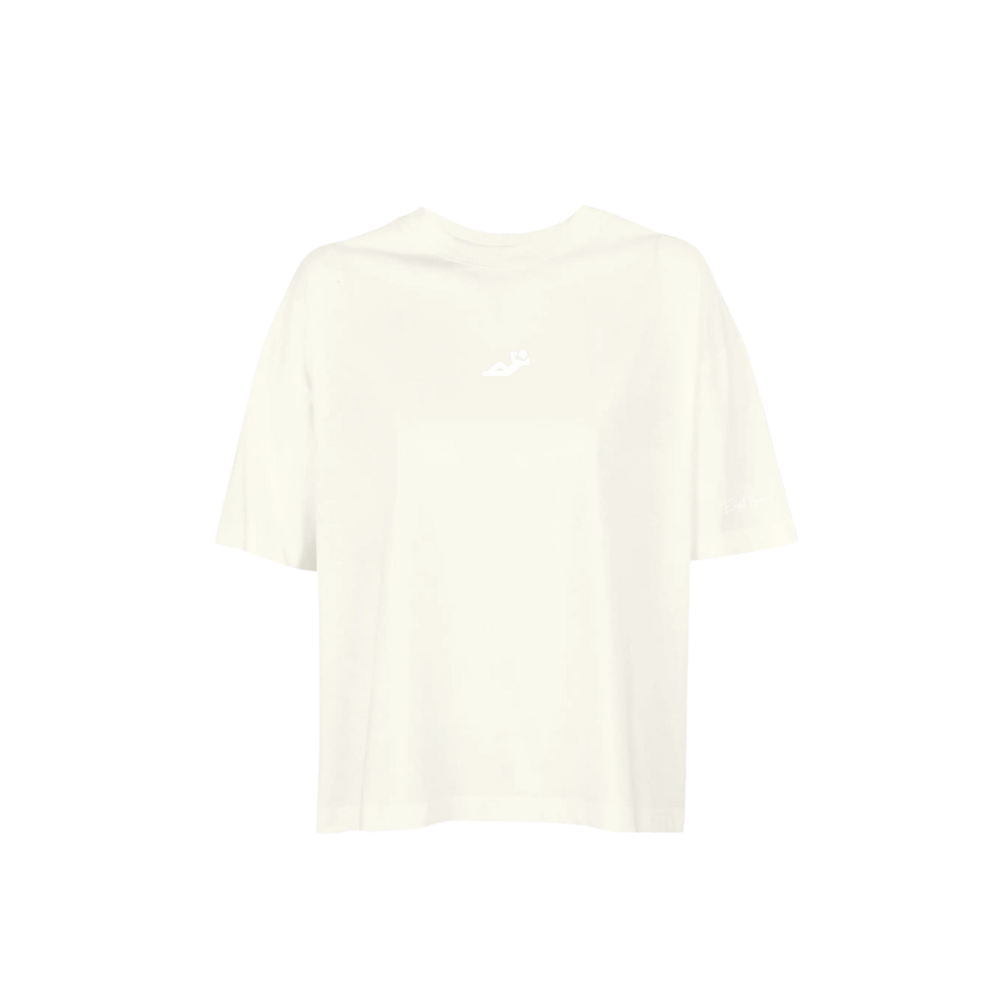 T-Shirt OverSize Boxy Créme Rest Day Women 012