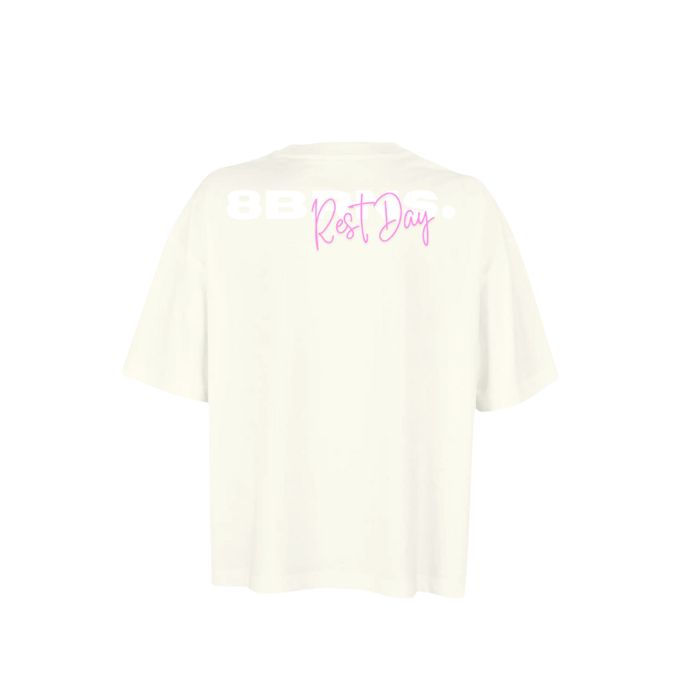 T-Shirt OverSize Boxy Créme Rest Day Women 012