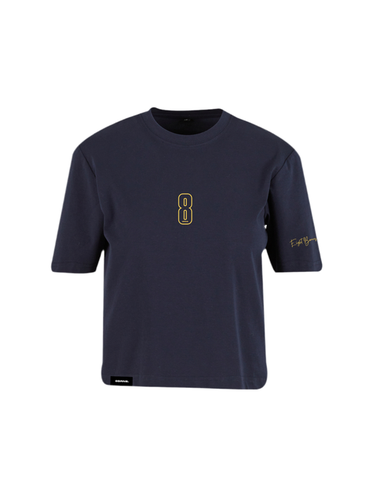 T-Shirt Crop Women Back To B. Marine 070