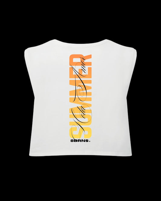Tank OverSize Blanc Women Hola Amor SUMMER