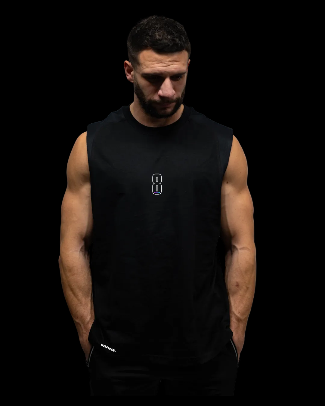 Tank OverSize Noir Men "Miami"