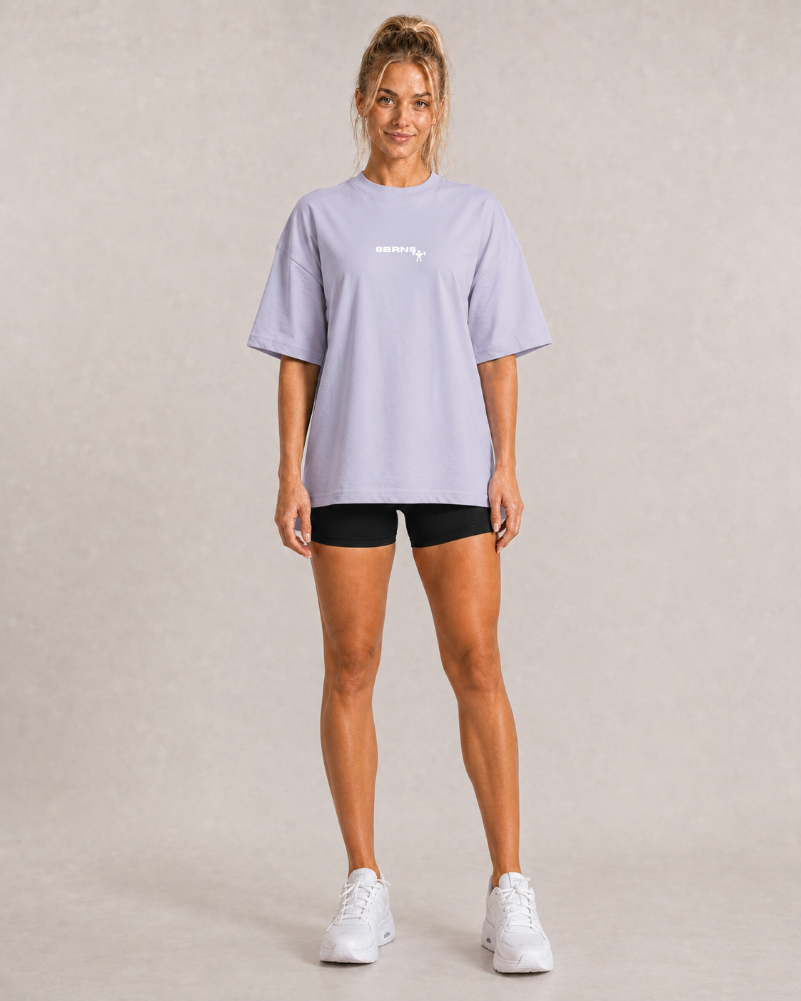 T-Shirt Women Boxy Oversize Weight Lilas Women
