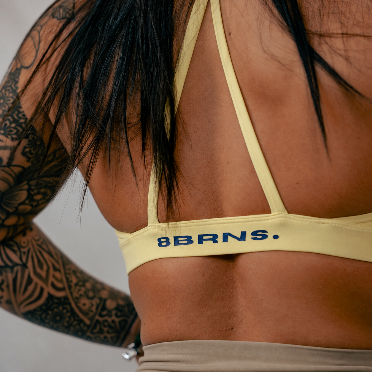 Brassière dos croisé Jaune 063