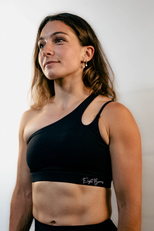 Brassière design asymétrique Noir 060