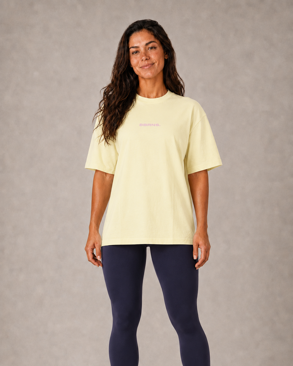 T-Shirt Oversize Big Bornes Yellow Women