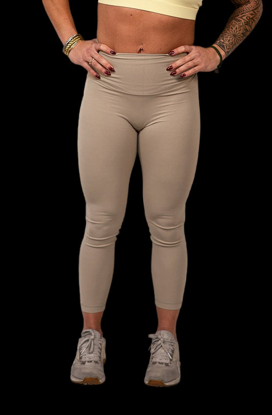 Legging Sand Brown Logo