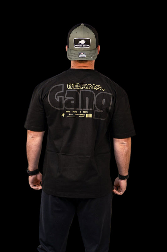 T-Shirt Heavy OverSize Gang Black & Yellow Unisex