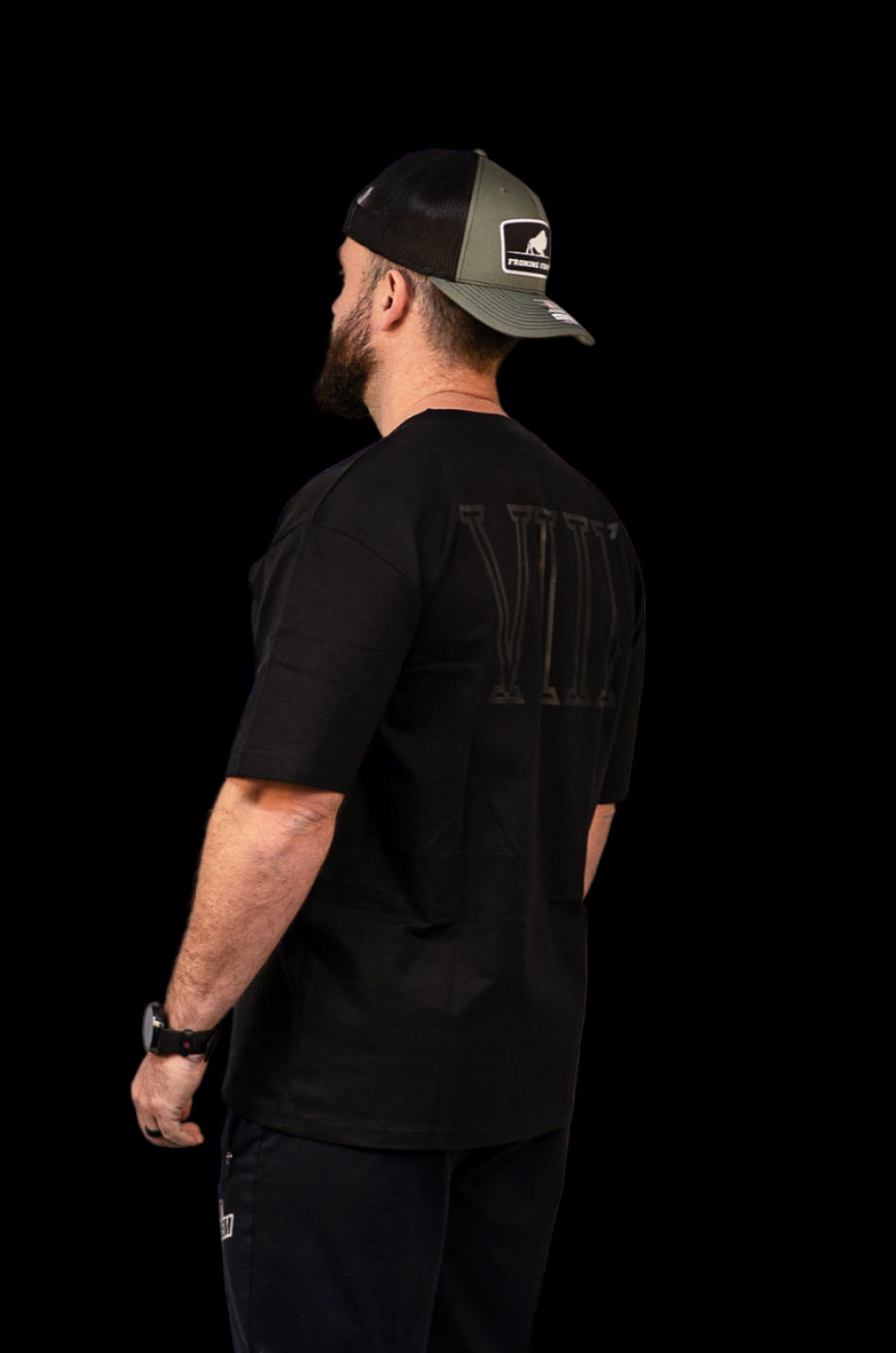 T-Shirt Oversize VIII Black Unisexe