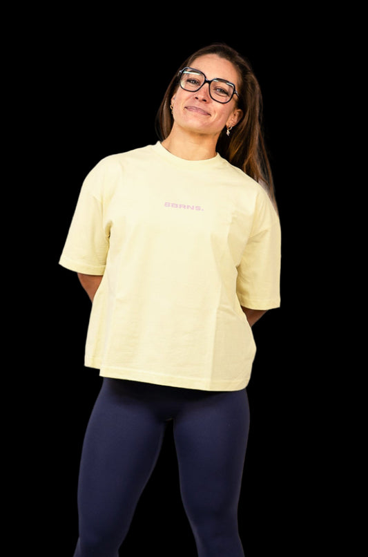 T-Shirt Oversize Big Bornes Yellow Women