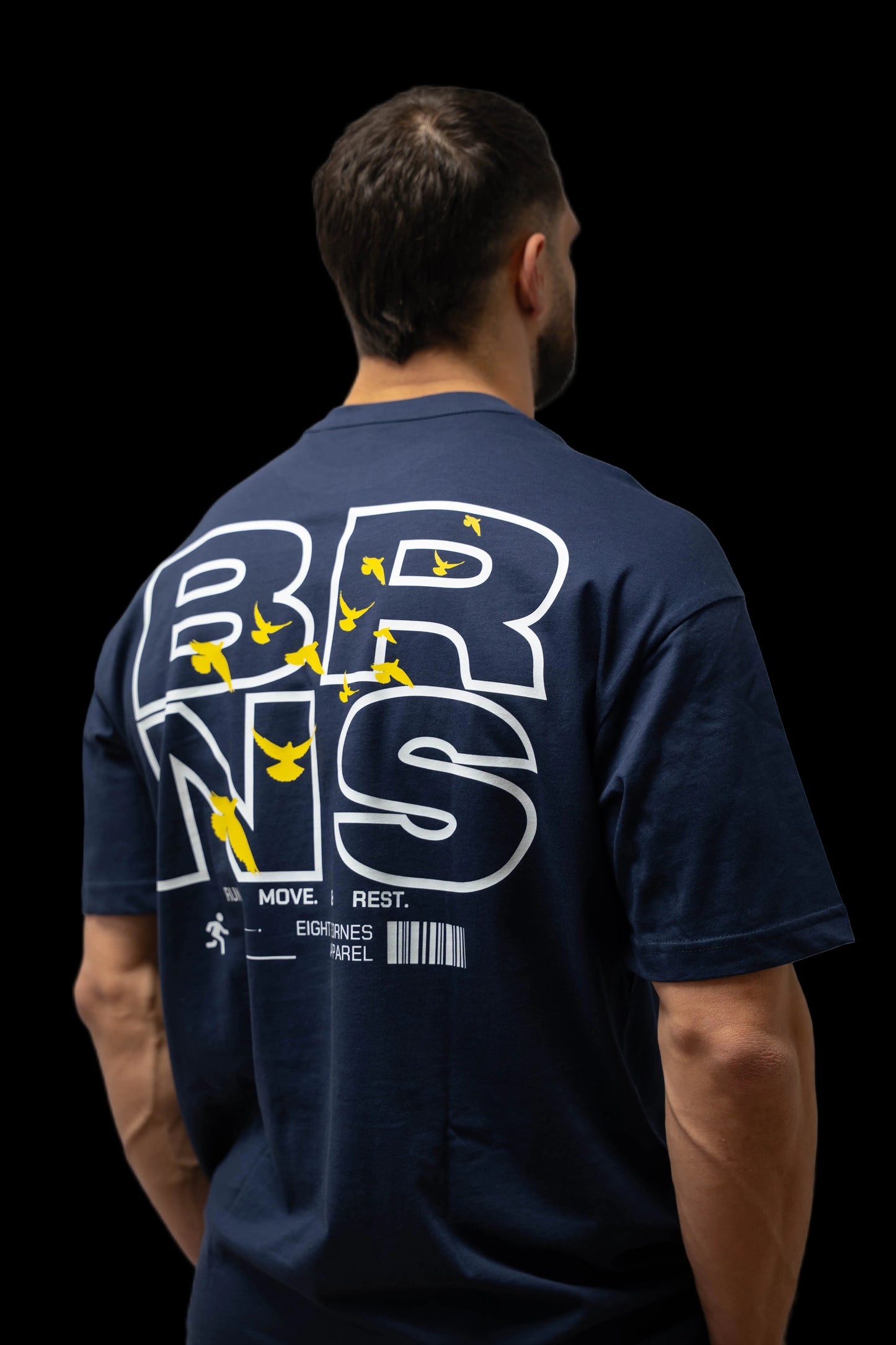 T-Shirt Oversize Unisex Birds Marine