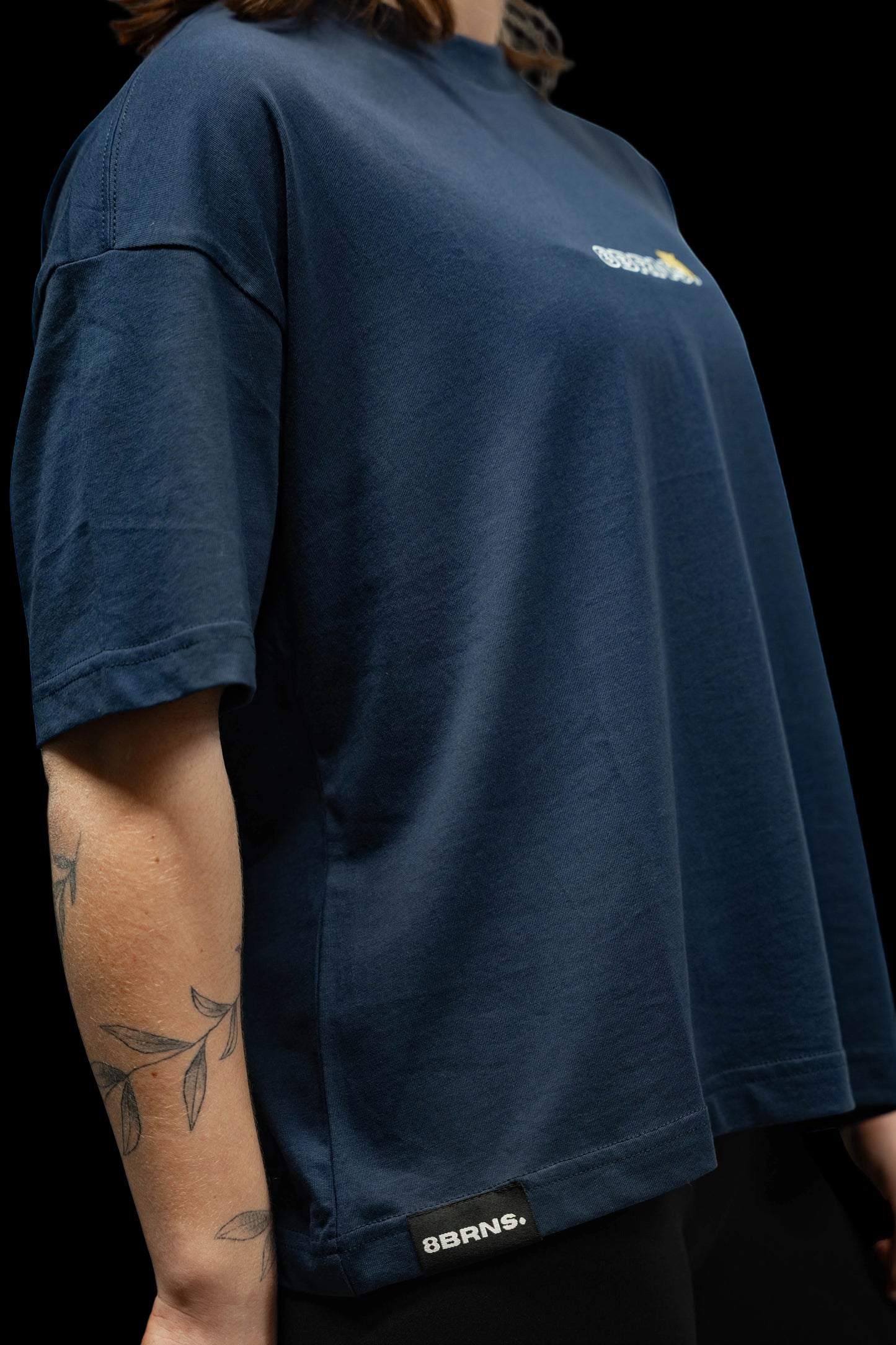 T-Shirt Boxy birds Marine Women