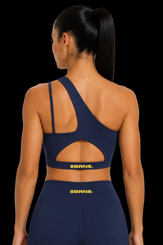 Brassière design asymétrique Bleu Marine